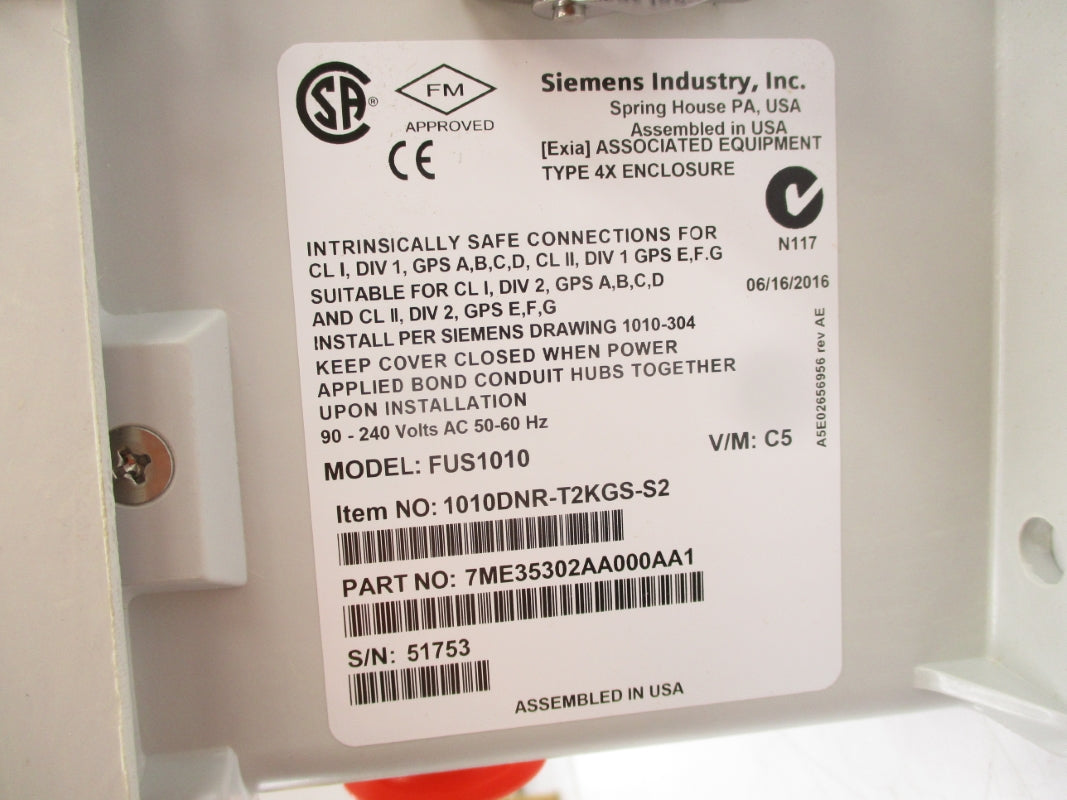 SIEMENS 7ME35302AA000AA1 FUS1010 NSMP MRO Global Solutions