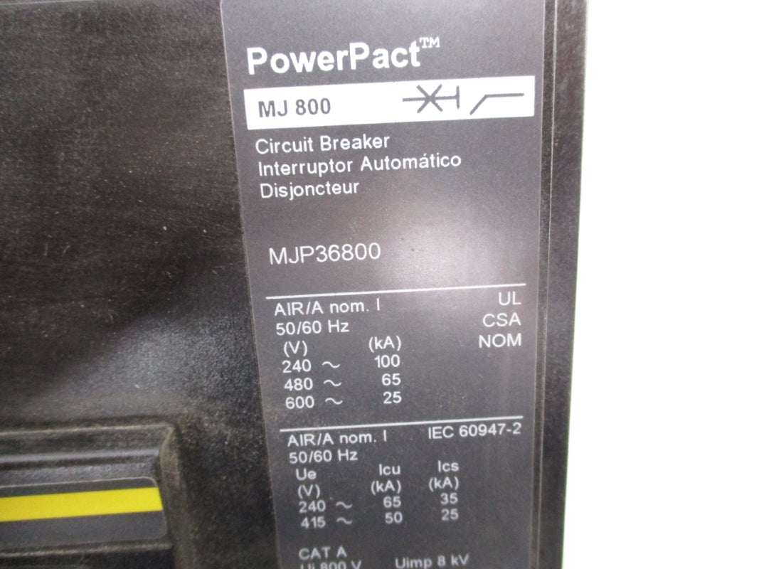SQUARE D MJP36800 480V 800A NSNP