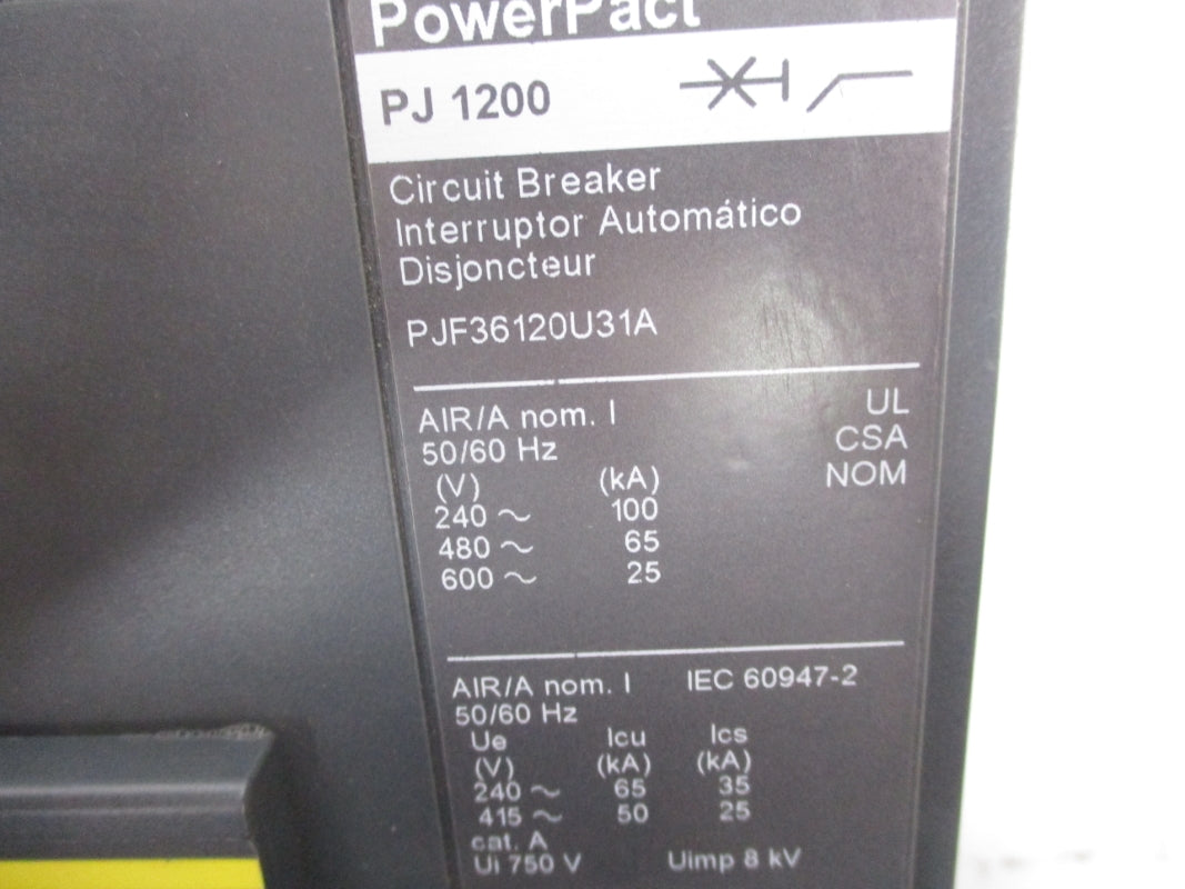 SQUARE D PJF36120U31A 415V 1200A NSNP