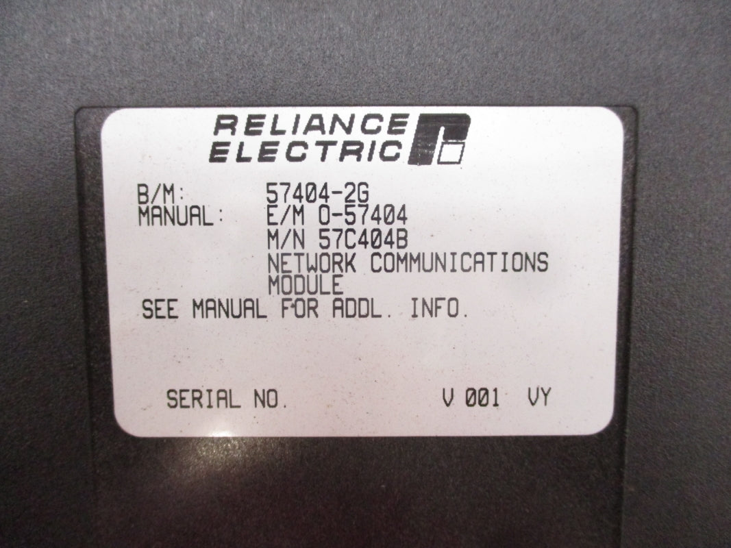 RELIANCE ELECTRIC 57C404B 57404-2G UNMP