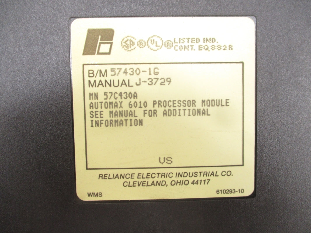 RELIANCE ELECTRIC 57C430A 57430-1G UNMP