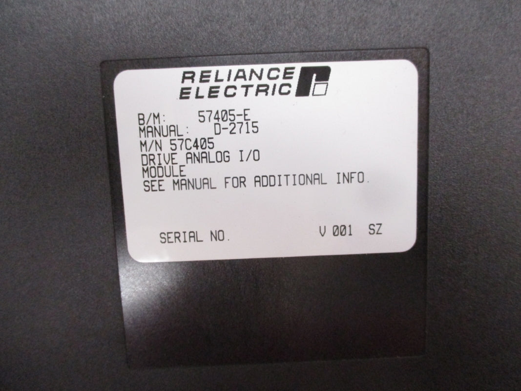 RELIANCE ELECTRIC 57C405 57405-E UNMP