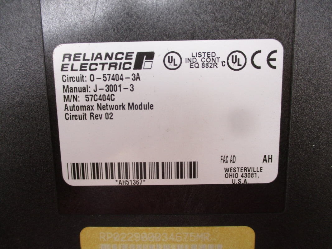 RELIANCE ELECTRIC 0-57404-3A 57C404C REV. 02 NSNP