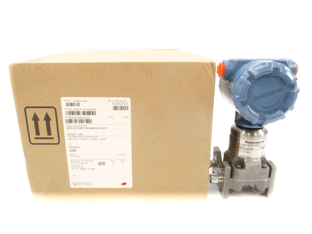 ROSEMOUNT 3051S2CD3A5F15A1ABAD2K5L4M5 10.5-30VDC 3626PSI NSMP