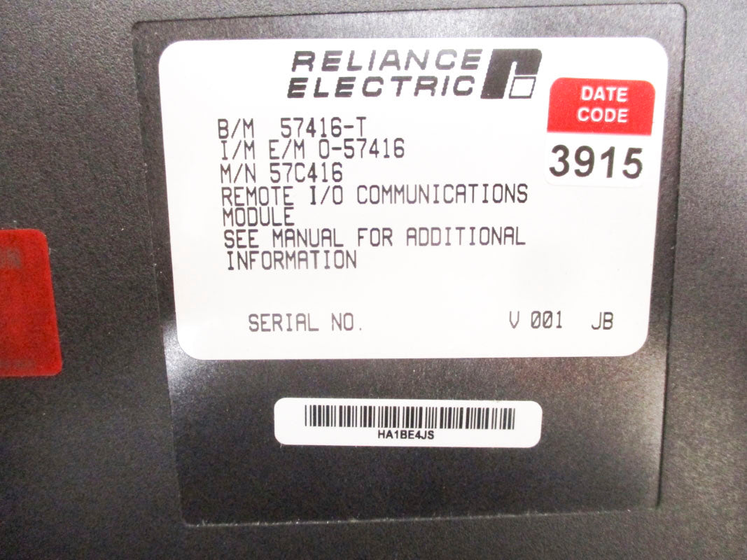 RELIANCE ELECTRIC 57C416 57416-T REMAN