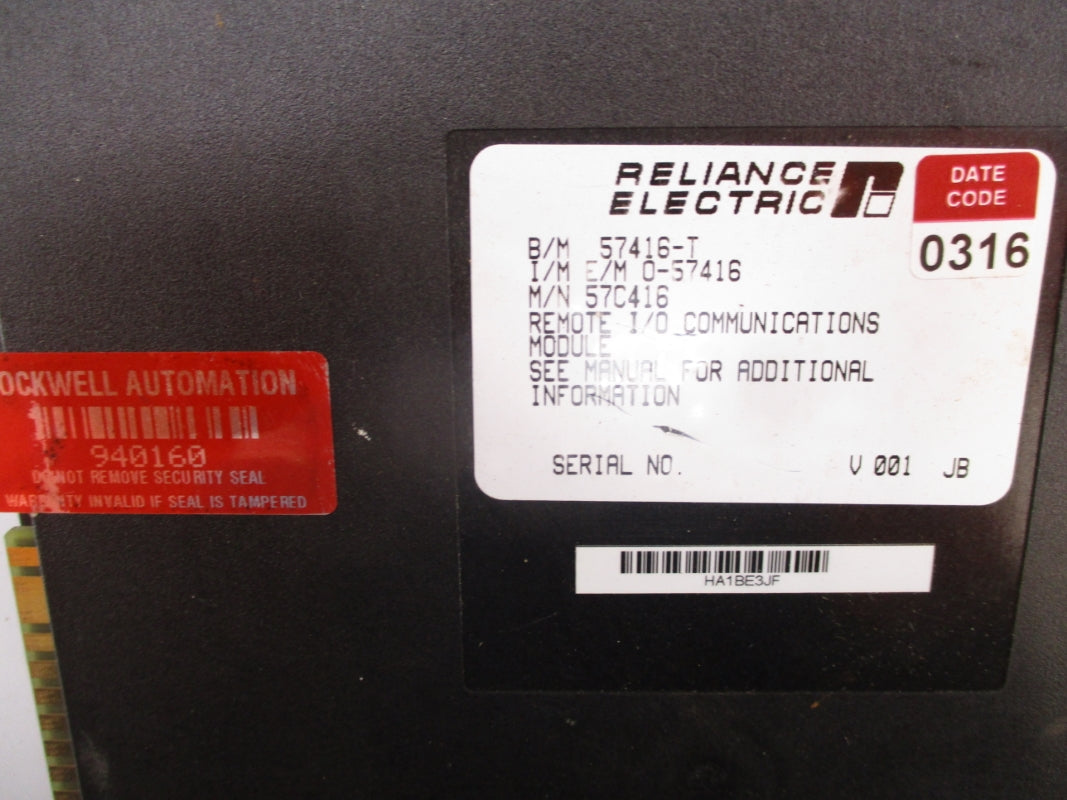 RELIANCE ELECTRIC 57C416 57C416-T UNMP