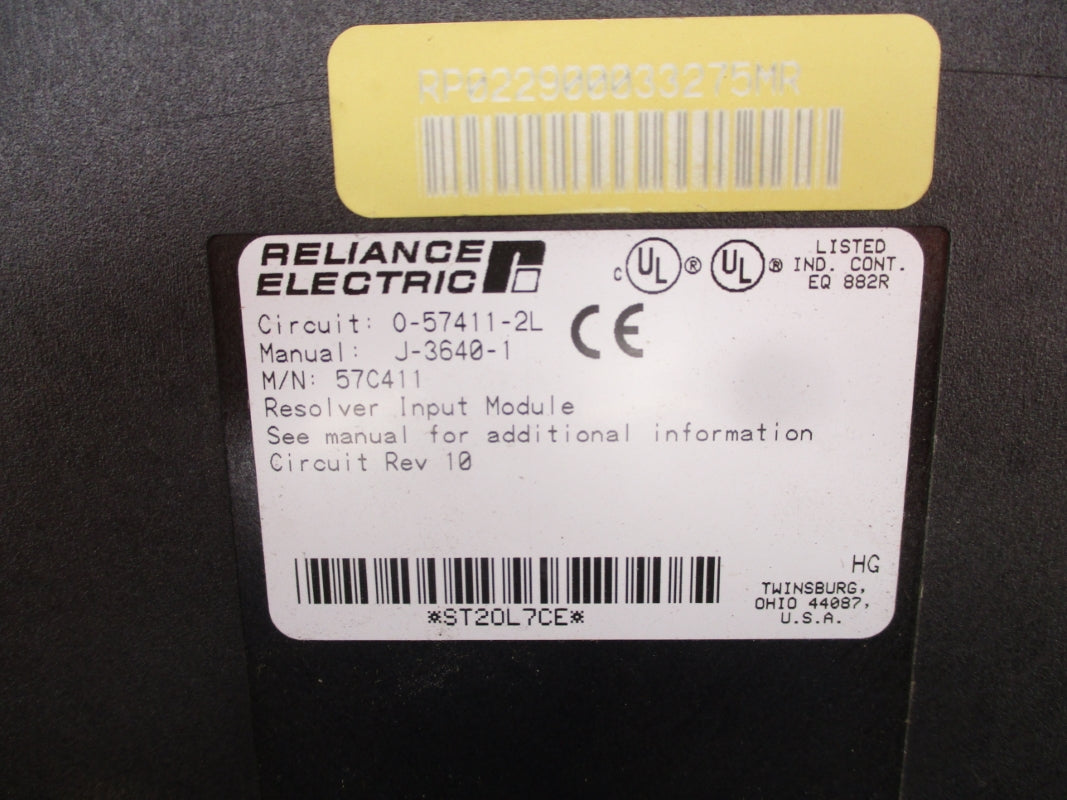 RELIANCE ELECTRIC 57C411 0-57411-2L UNMP