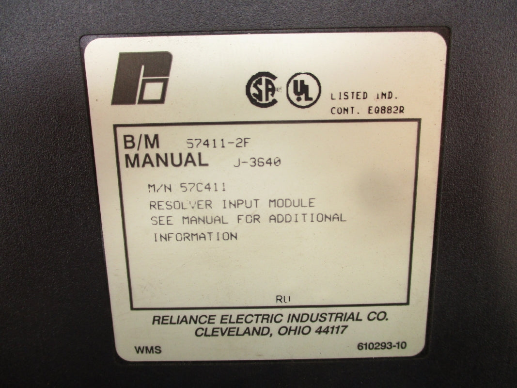 RELIANCE ELECTRIC 57C411 57411-2F UNMP