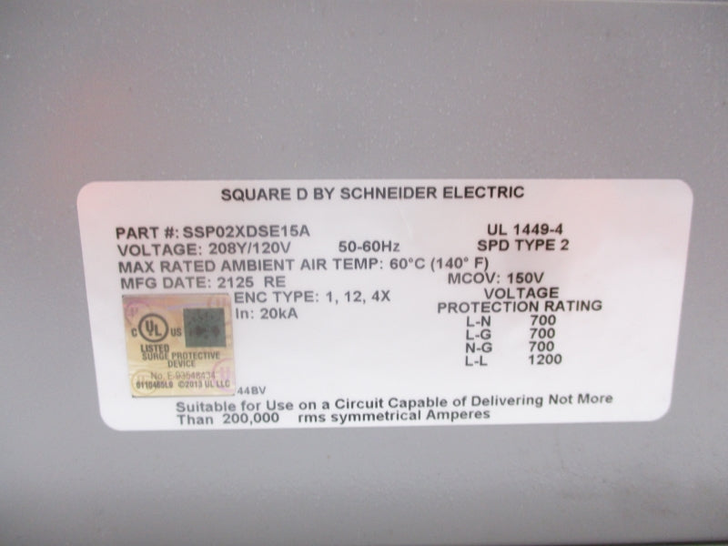 SQUARE D SSP02XDSE120V NSNP