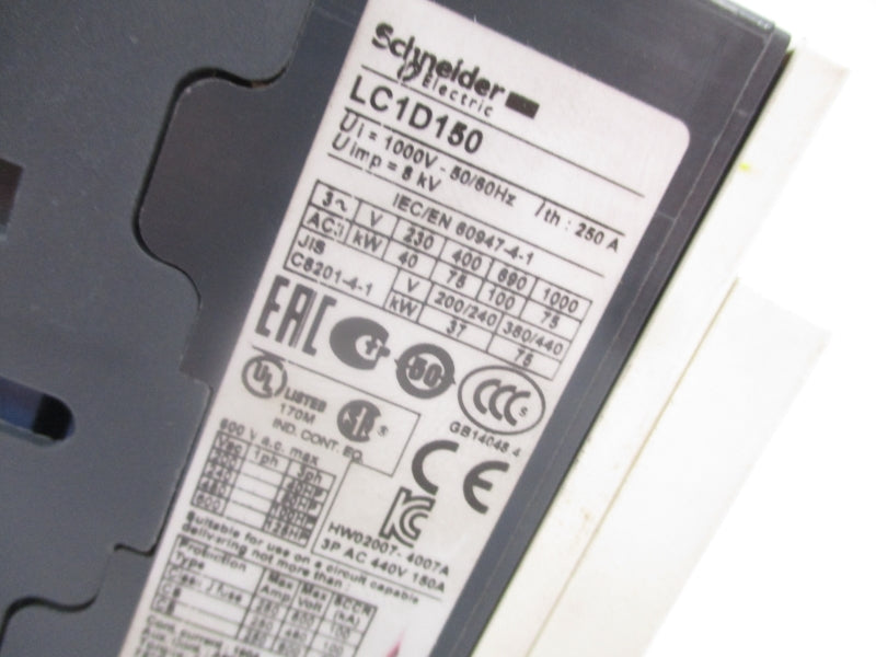 SCHNEIDER ELECTRIC LC1D150T7 480V 250A NSNP
