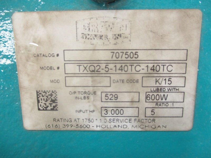 BRAWN TXQ2-5-140TC-140TC 707505 5:1 NSNP