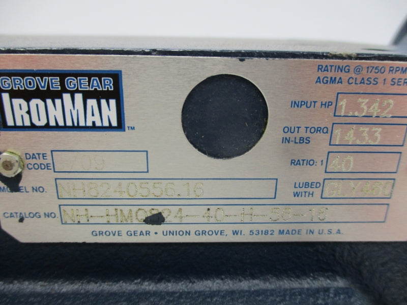 GROVE GEAR NH8240556.16 NH-HMQS24-40-H-56-18 NSMP