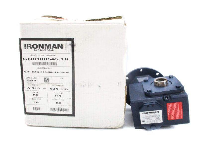 GROVE GEAR GR-HMQ-818-50-H1-56-16 GR8180545.16 50:1 NSMP