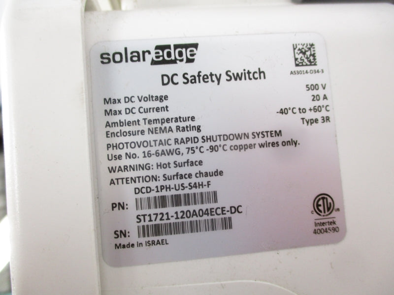 SOLAREDGE SE7600H-US000BNU4 270-480VDC 32A NSNP