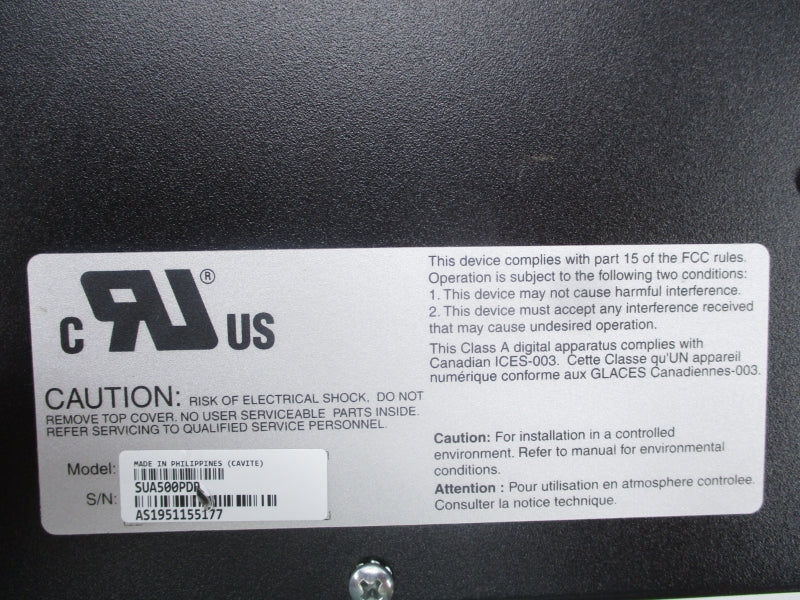 APC SUA500PDR (AS PICTURED) NSNP