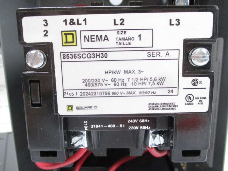 SQUARE D 8536SCG3H30 SER. A 220/240V NSNP