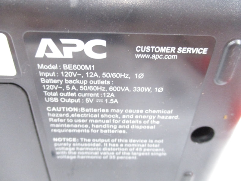 APC BE600M1 120V 12A (AS PICTURED) NSNP