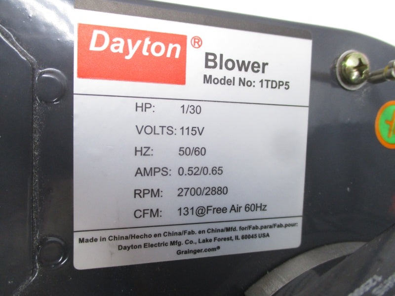 DAYTON 1TDP5 115V 0.52/0.65A NSMP