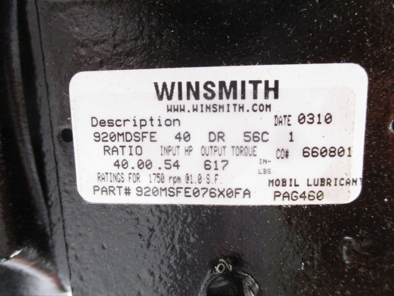 WINSMITH 920MSFE076X0FA 920MDSFE40DR56C1 NSMP