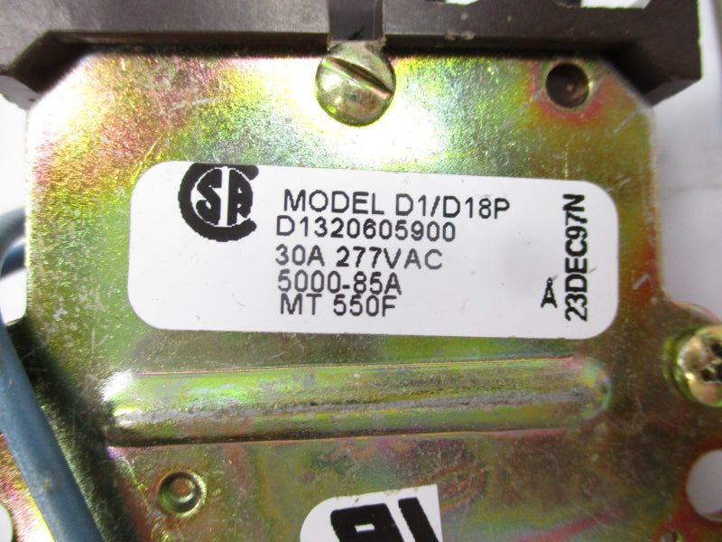 ROBERTSHAW D1/D18P D1320605900 277VAC 30A (AS PICTURED) NSMP