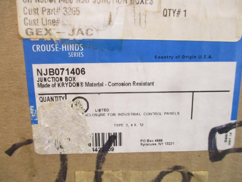 CROUSE HINDS NJB071406 NSMP