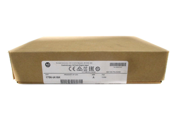 ALLEN BRADLEY 1756-IA16K SER. A F/W 3.004 DATE: 2019 NSFS