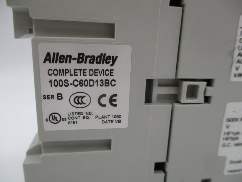 ALLEN BRADLEY 100S-C60D13BC SER. B 110/120V (BR/WH) NSMP