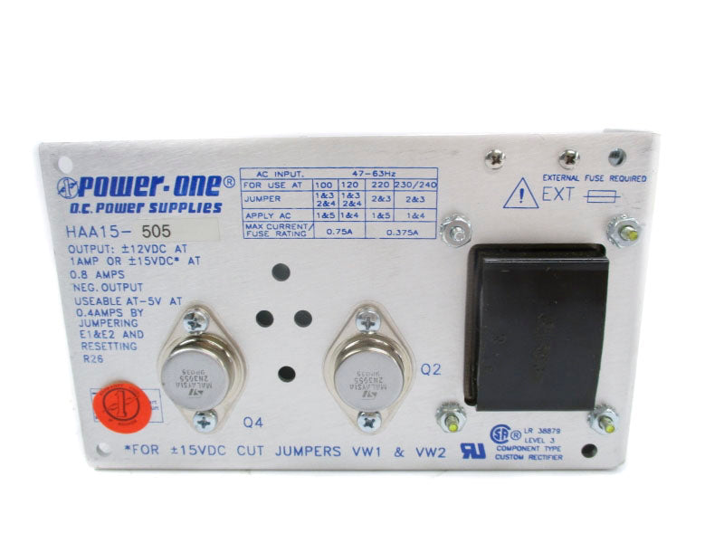 POWER-ONE HAA15-505 240V 0.75A REMAN