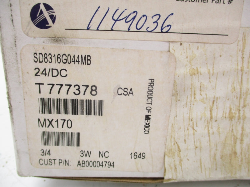 ASCO SD8316G044MB 24VDC NSFS
