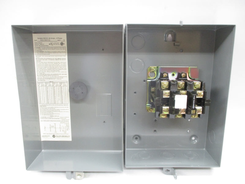 ALLEN BRADLEY 592-BAV16 SER. B 120V 40A (BR/WH) NSMP