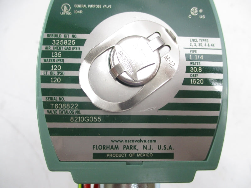 ASCO 8210G055 24VDC 120PSI 1-1/4" NSMP