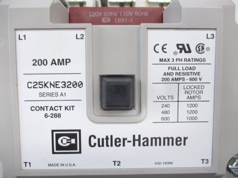 CUTLER HAMMER C25KNE3200A SER. A1 120V 200A NSMP