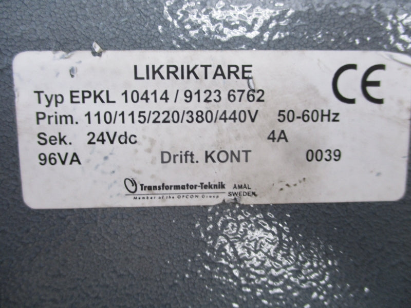 TRANSFORMATOR TEKNIK EPKL10414 91236762 440V 4A NSNP