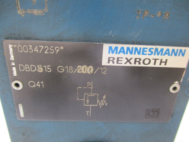 REXROTH DBDS15G18/200/12 00347259 NSNP