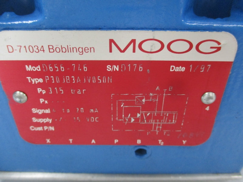 MOOG D656-746 P30JB3AJV050N 15VDC NSNP