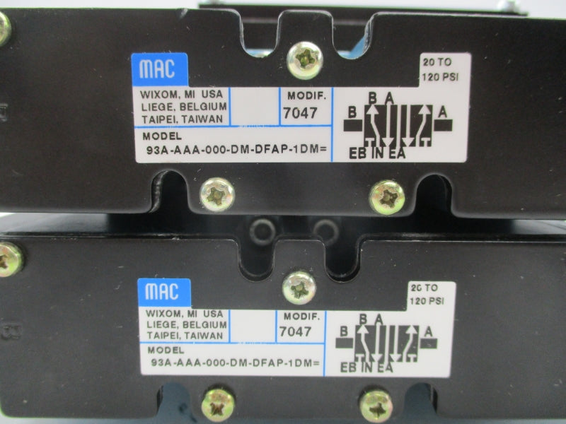 MAC PPC093A-BAB-0AGE-DGA-F0 24VDC 120PSI NSNP