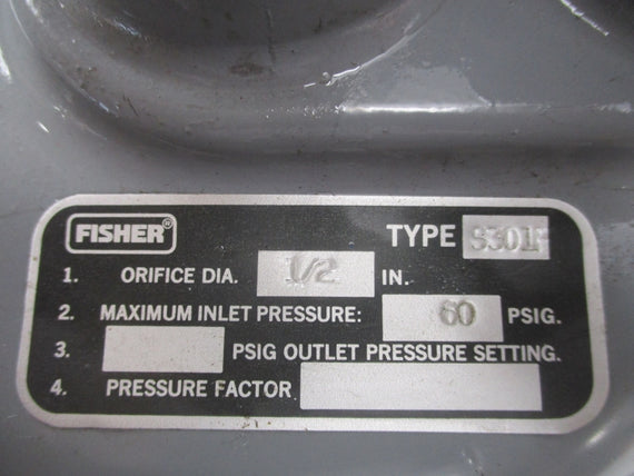 FISHER S301F 60PSI 1/2" NSNP