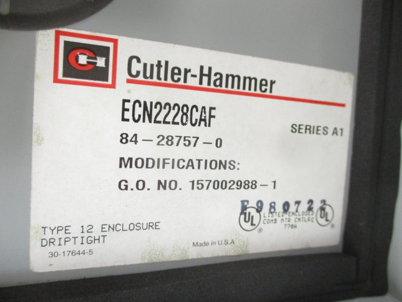 CUTLER HAMMER ECN2228CAF SER. A1 575V 50A NSNP