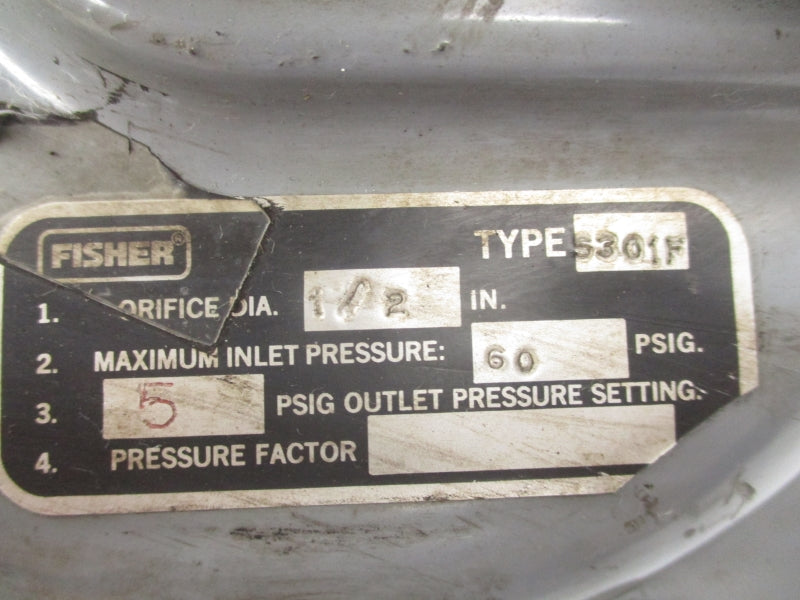 FISHER S301F 60PSI 1/2" UNMP
