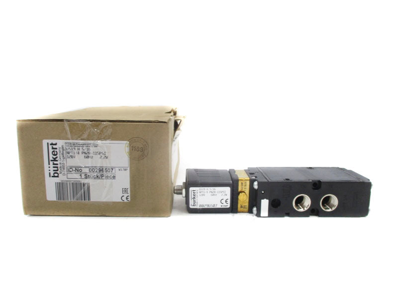 BURKERT 6519H5/16 00296507 120V 115PSI 1/4" NSMP