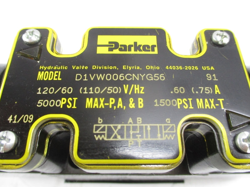 PARKER D1VW006CNYG56 110/120V .60/.75A 500PSI NSMP