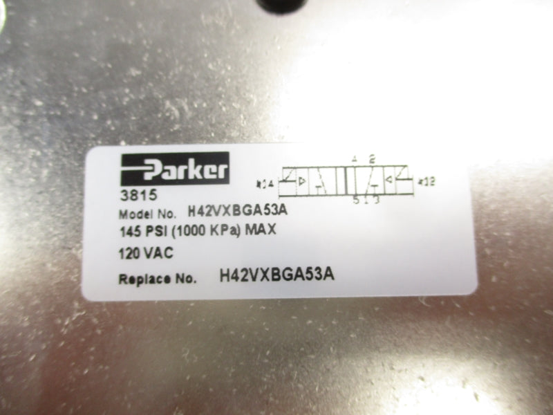 PARKER H42VXBGA53A 110/120VAC 145PSI NSMP