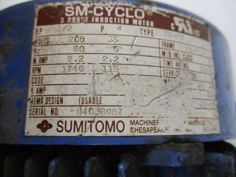 SUMITOMO TC-PV 208V 2.2A UNMP