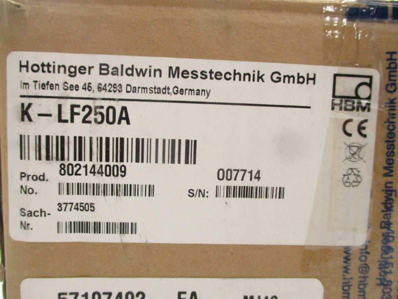 HOTTINGER BALDWIN K-LF250A 802144009 NSMP