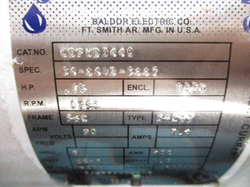 BALDOR CDPWD3440 90V 7.6A NSMP
