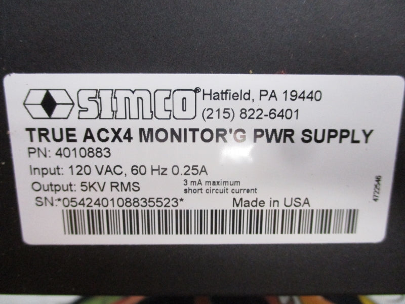 SIMCO 4010883 120VAC 0.25A NSMP