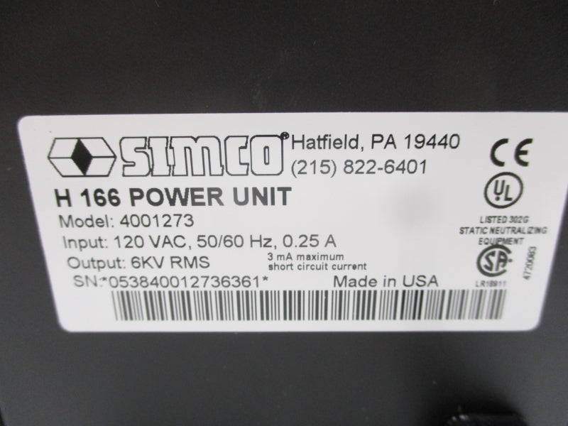 SIMCO 4001273 120VAC 0.25A NSMP