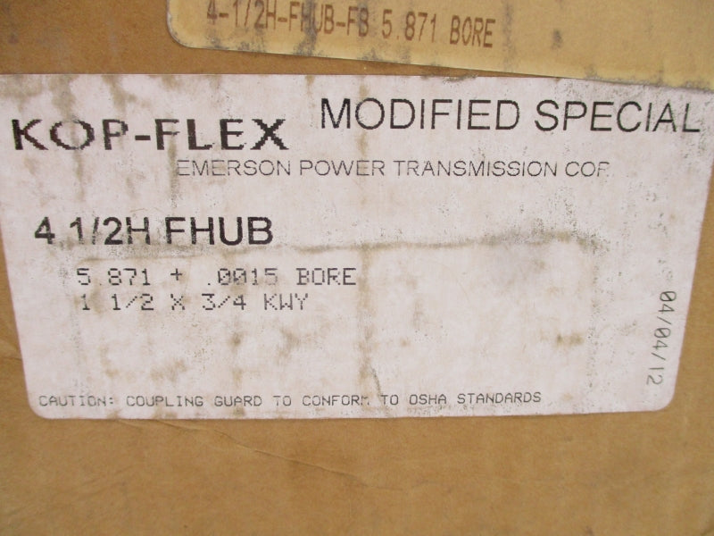 KOP-FLEX 4 1/2H FHUB 1-1/2X3/4 NSMP