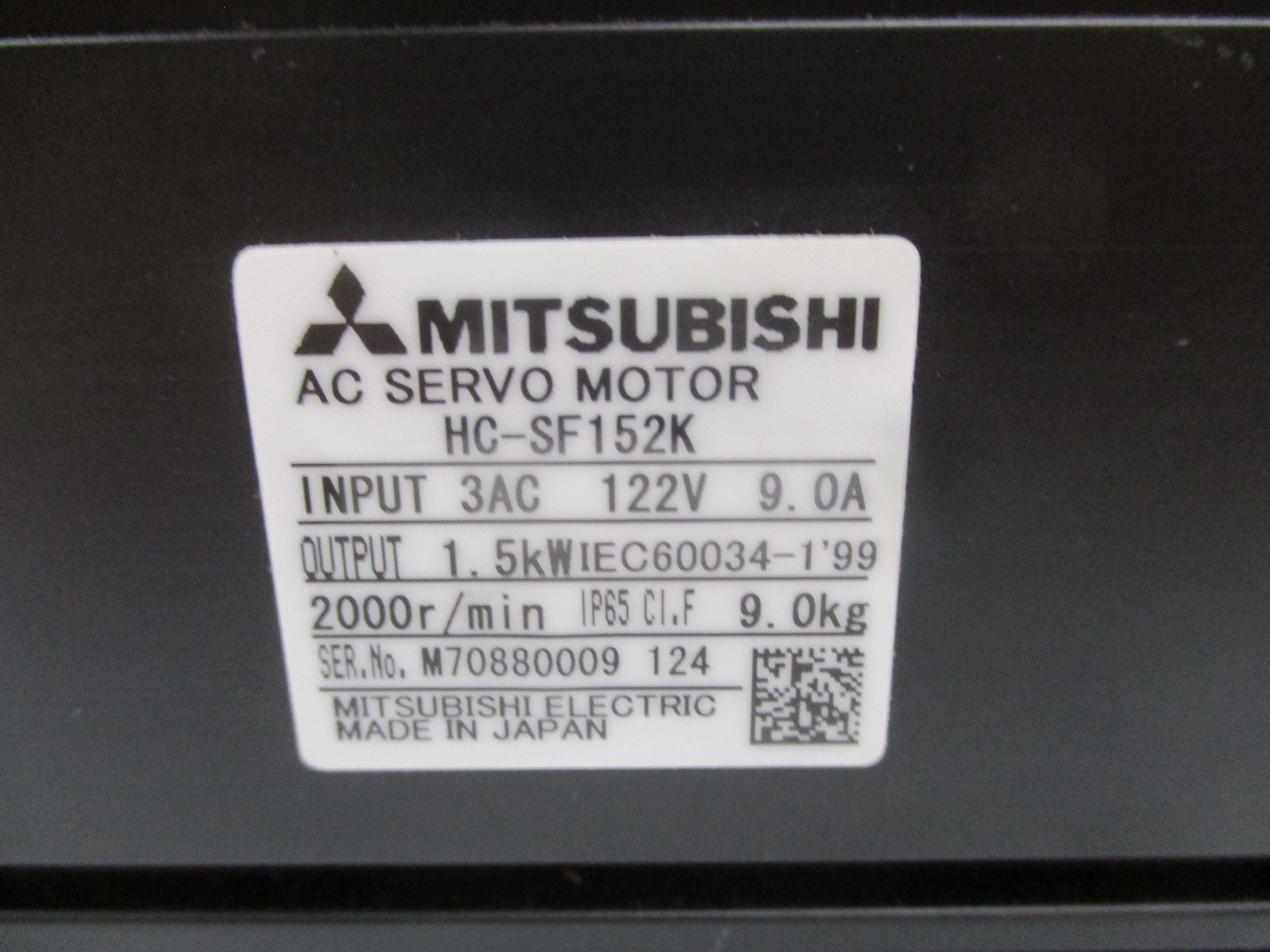 MITSUBISHI HC-SF152K 122V 9.0A NSMP