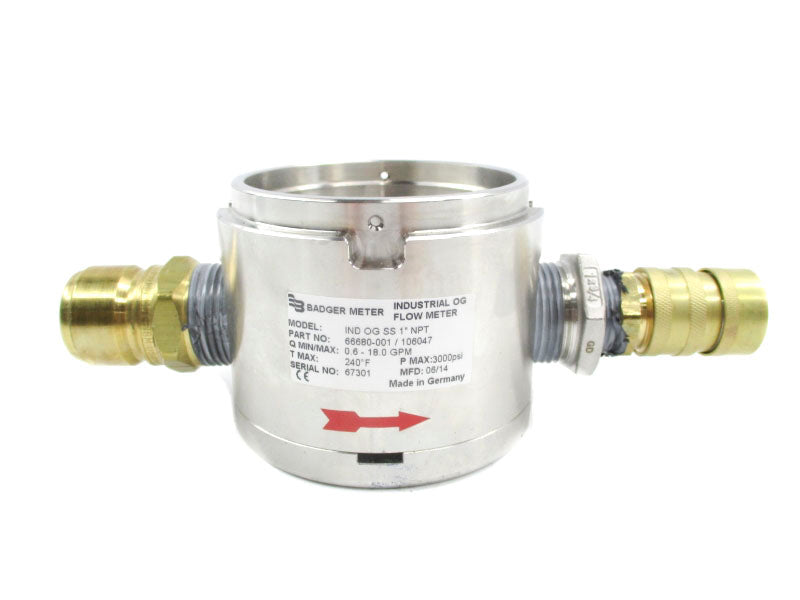 BADGER METER 66680-001/106047 INDOGSS 3000PSI 240'F 1" NSNP
